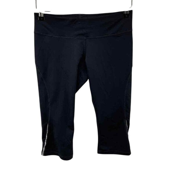 Patagonia Workout Leggings‎ Small Black Nylon Polyester Crop Drawstring Waist - Picture 1 of 8